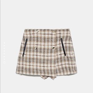 Zara Preppy Tweed Skort